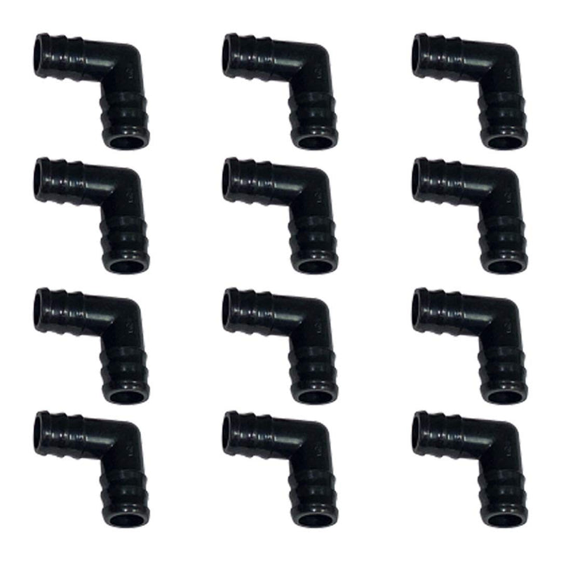 [Australia - AusPower] - KP Kool Products 3/4 inch Elbow Connector For 3/4 PVC Pipe I Plastic Tube I Plastic Pipe Fitting I Plastic Water Fitting (12 Pack) 