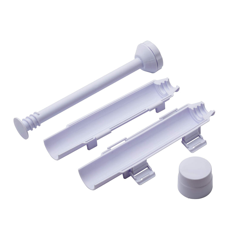 [Australia - AusPower] - URED Professional Super Space Sushi Bazooka ，Upgrade Sushi Roller Mold Food Grade Plastic， Sushi Maker Rice Vegetable Meat Diy Sushi Making Kit Machinekitchen Utensils White (white) 