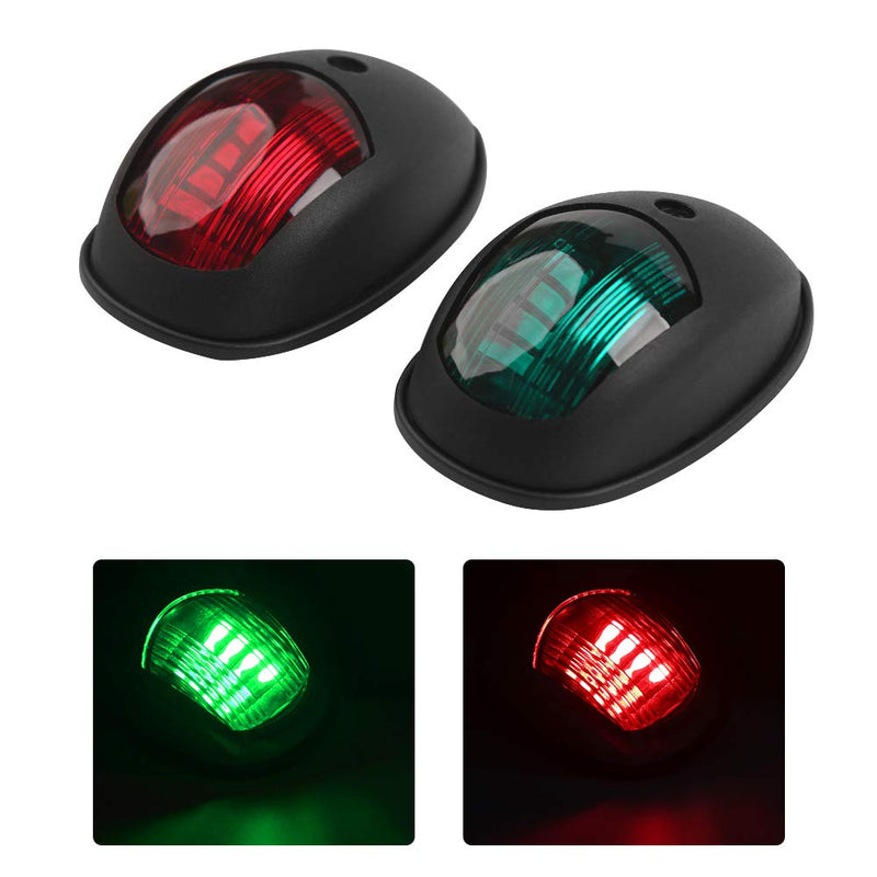 [Australia - AusPower] - Osinmax Boat Navigation Light, Marine Navigation Lights, Bow Light for Boats Led. Ideal for Pontoon and Small Boat （Black） 