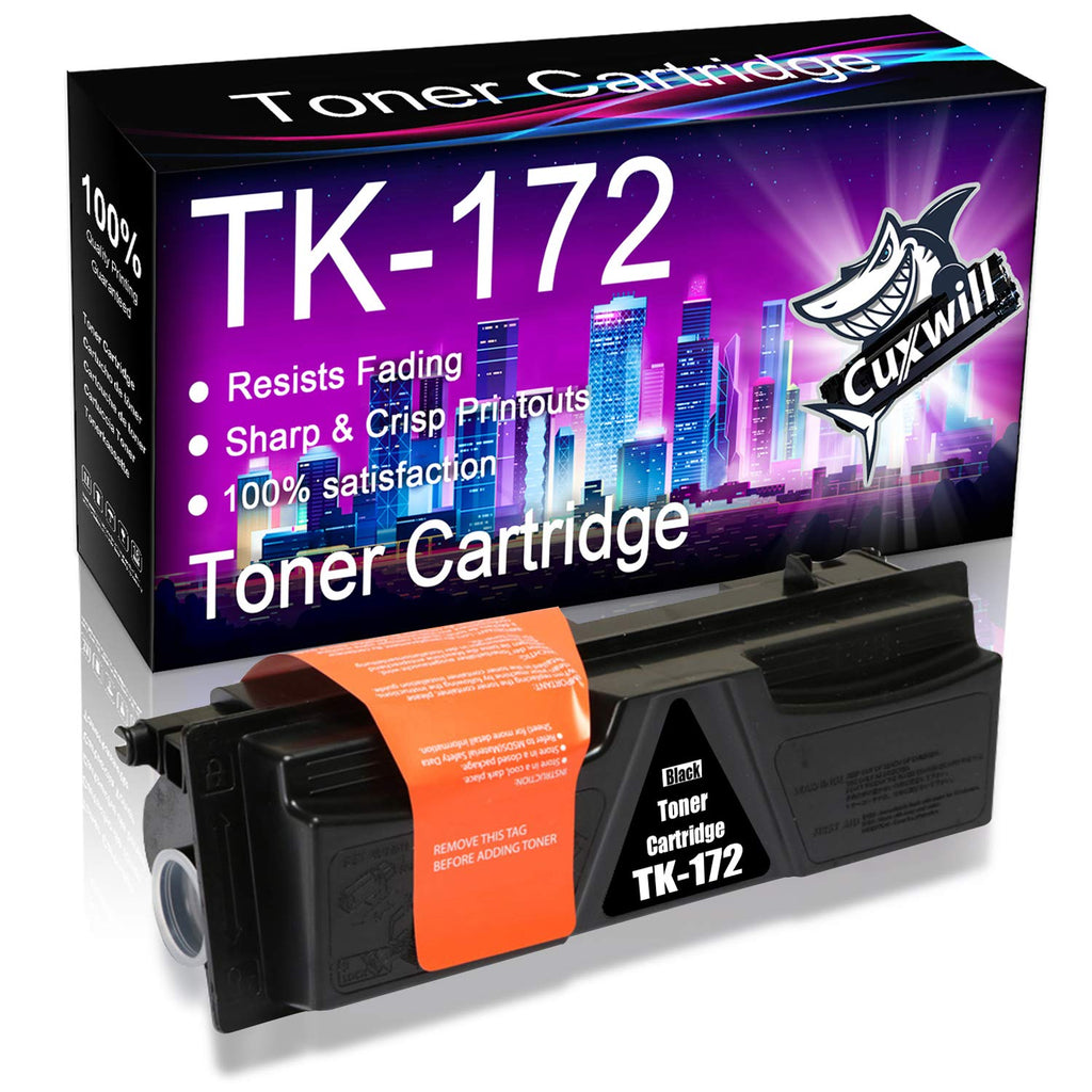 [Australia - AusPower] - Cuxwill Compatible Toner Cartridge Replacement for Kyocera TK-172 TK172 use with ECOSYS P2135dn P2135d FS-1320D FS-1370DN Printer (7,200 Pages, Black) 