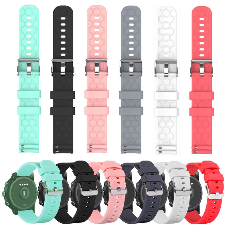 [Australia - AusPower] - RuenTech Bands Compatible with Fossil Women's Charter Hybrid Smartwatch HR-Band Size 18mm Replacement Band Silicone Sport Straps Soft Wristbands 