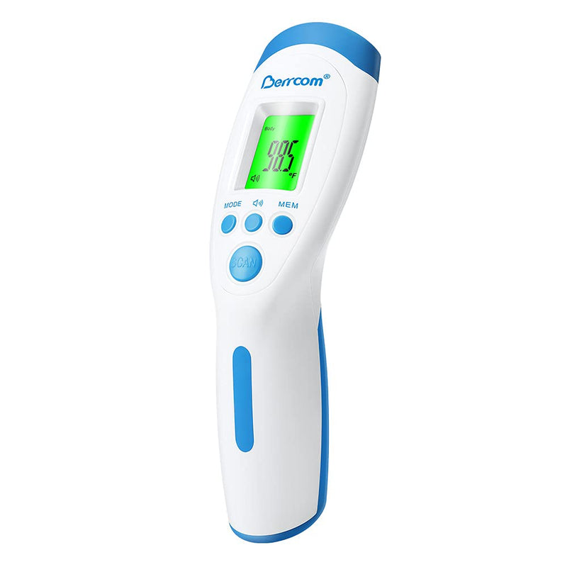 [Australia - AusPower] - Berrcom Thermometer for Fever Digital Thermometer Non Contact Medical Infrared Forehead Thermometer Body Surface Room Baby Thermometer LCD Display Infrared Thermometer 