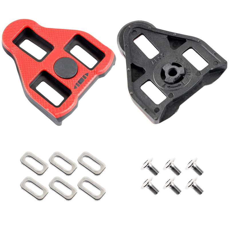 [Australia - AusPower] - CyclingDeal Compatible with Peloton Look Delta (9 Degree) Bike Cleats - Indoor Cycling & Road Bike Bicycle Cleat Set - Fully Identical or Compatible with Peloton Indoor Bikes Pedals and Shoes Non Slip 