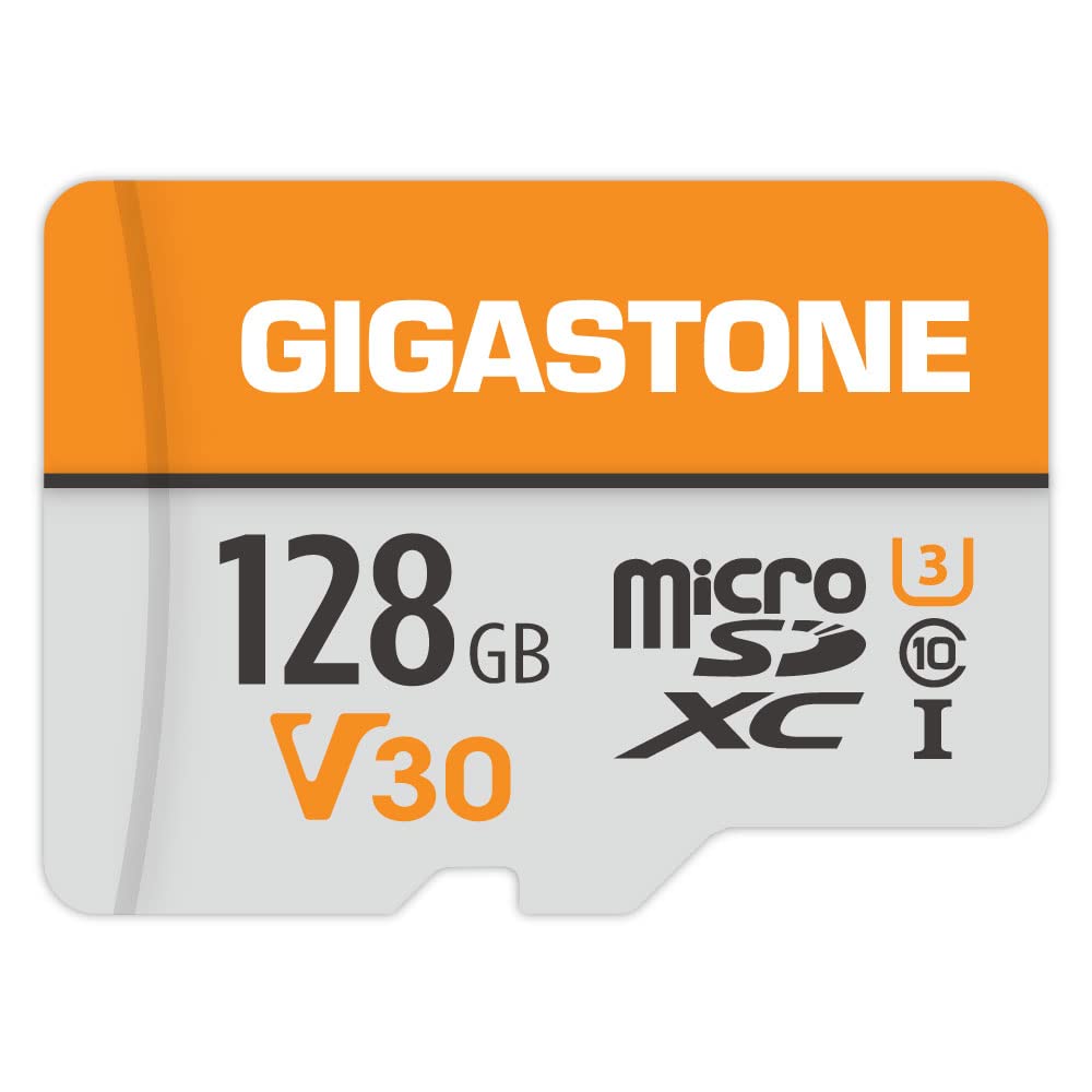 [Australia - AusPower] - Gigastone 128GB Micro SD Card, 4K Video Pro, GoPro, Surveillance, Security Camera, Action Camera, Drone, 95MB/s MicoSDXC Memory Card UHS-I V30 Class 10 V30 4K 128GB 