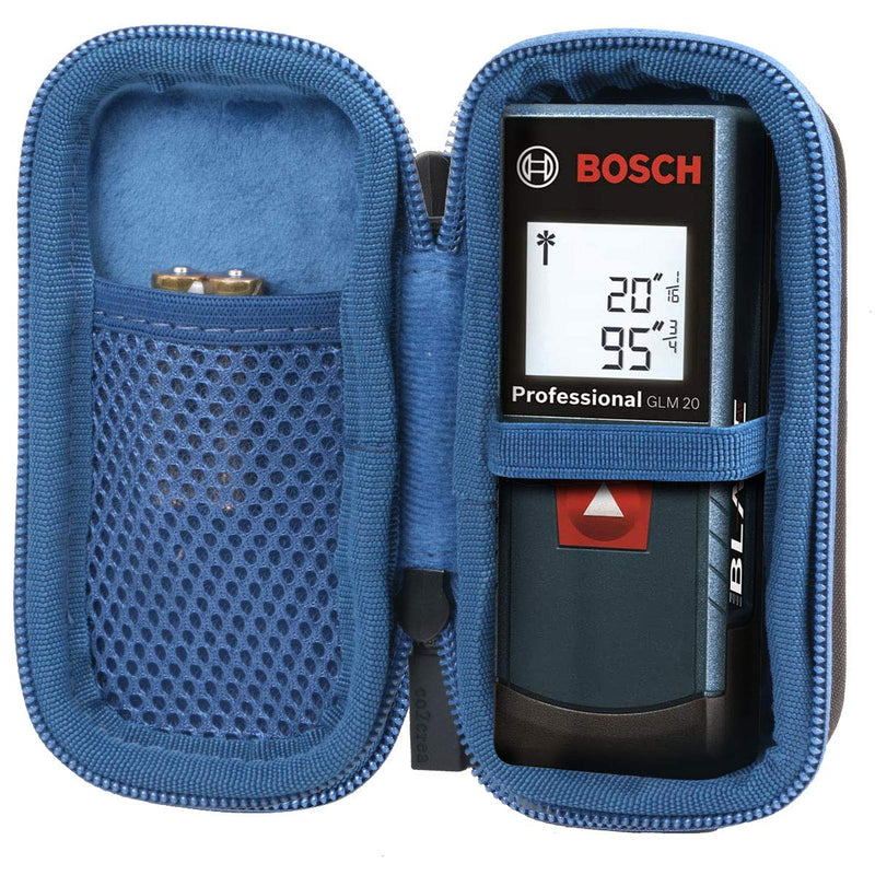 [Australia - AusPower] - co2crea Hard Travel Case Replacement for Bosch GLM 20 Compact Blaze 65' Distance Measure (Black Case + Inside Blue + Blue Zipper) 