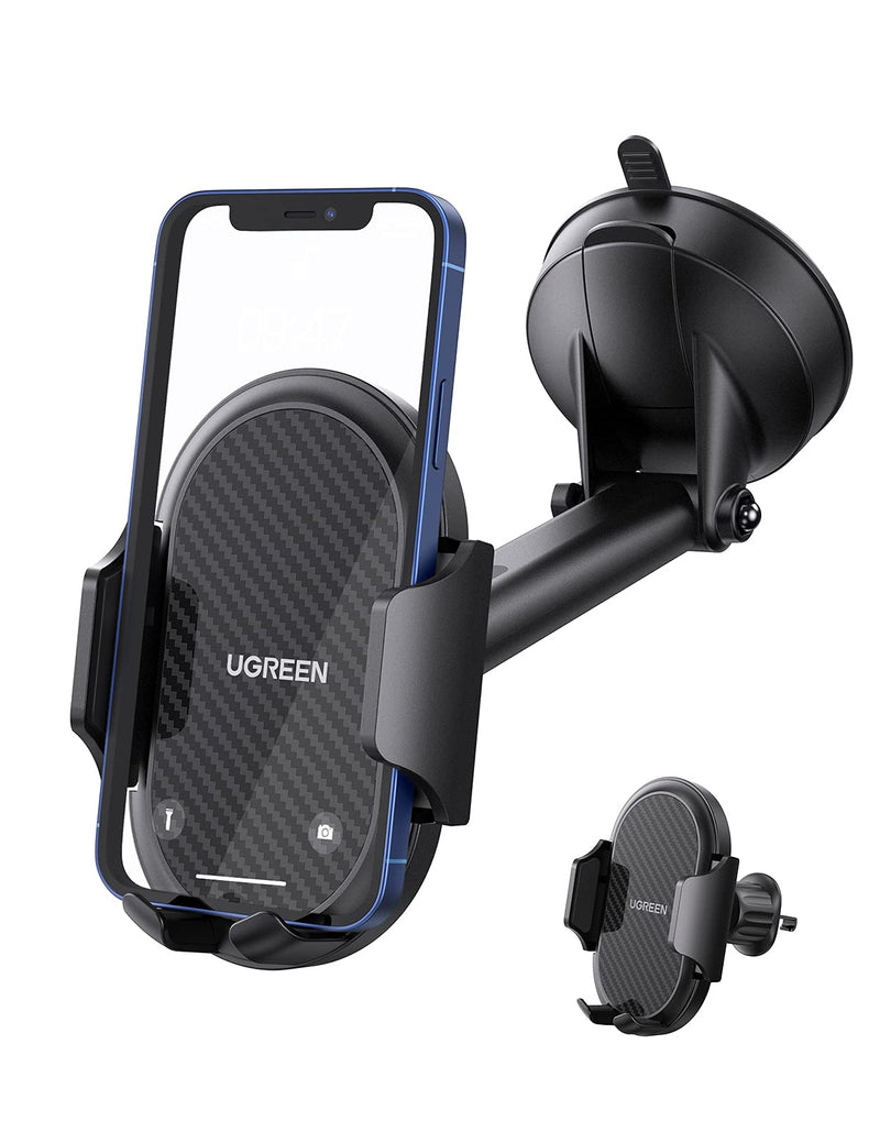 [Australia - AusPower] - UGREEN Universal Car Phone Mount Dash Windshield Air Vent Phone Holder for Car Compatible with iPhone 13 Pro Max, iPhone 12 11 Pro SE XS Max XR X 8 7 6 Plus Samsung Galaxy s20 Note 10 9 
