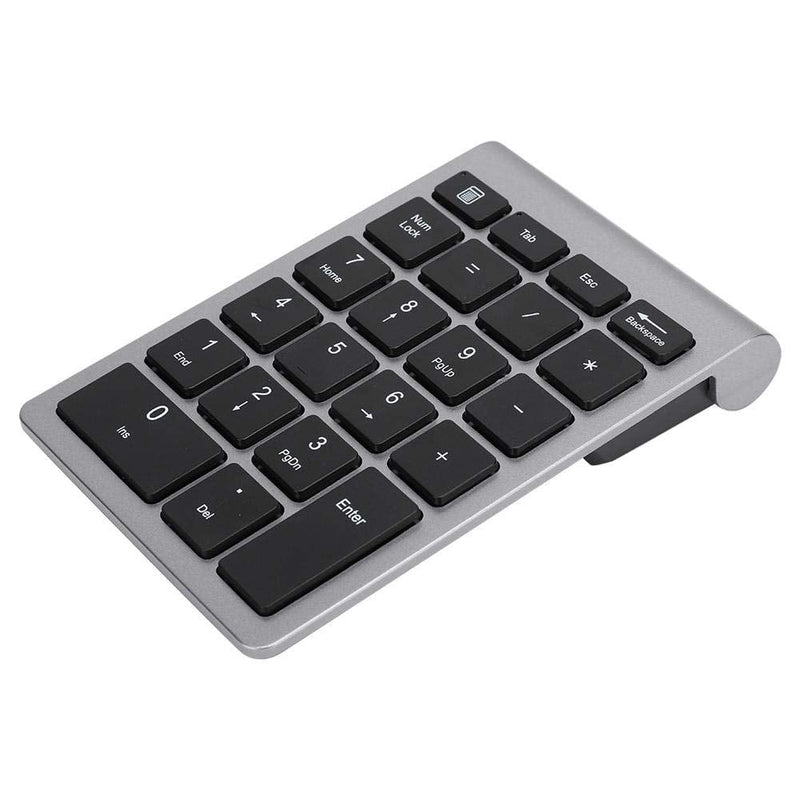 [Australia - AusPower] - Bluetooth Number Pad,Wireless Numeric keypad,Portable 22Keys Numeric Keyboard,USB 2.4G Wireless Mini Keyboard for Laptop Desktop, PC, Surface Pro,Notebook(Iron Gray) Iron gray 