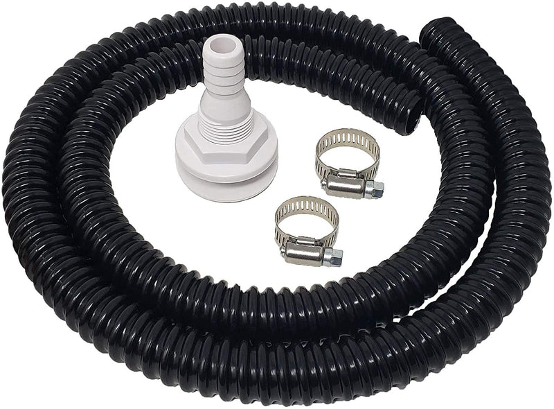 [Australia - AusPower] - Sealproof Bilge Pump Hose 1-1/8-Inch Dia Plumbing Kit | 6 FT Premium Quality Kinkfree Flexible PVC Hose Made in USA | Includes 2 Hose Clamps and Thru-Hull Fitting 