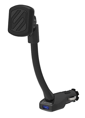 [Australia - AusPower] - SCOSCHE MAG12V-XCES0 MagicMount Magnetic Power Outlet Phone Car Mount Gen 2 USB Charger Black 
