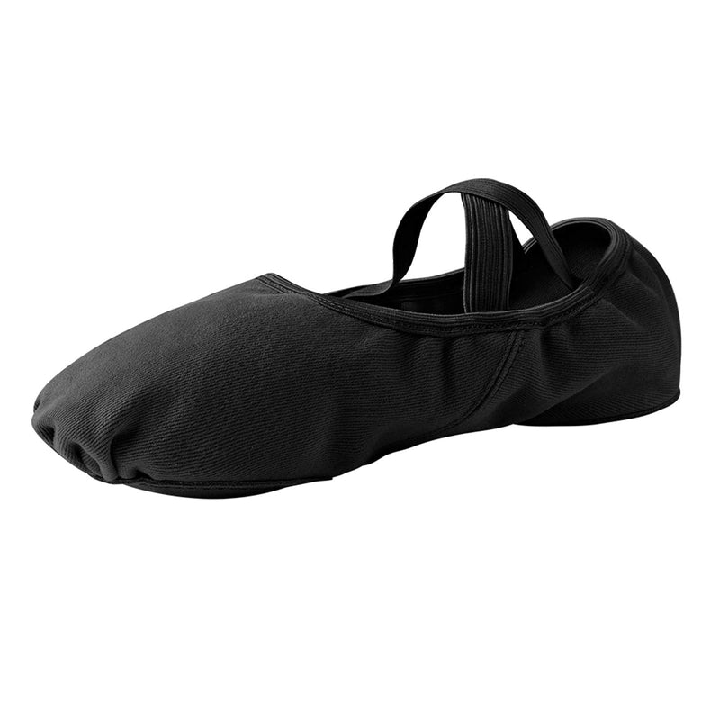 [Australia - AusPower] - Stelle Women's Ballet Shoes Stretch Canvas Dance Slippers Split Sole for Girls/Adult 8 Black 
