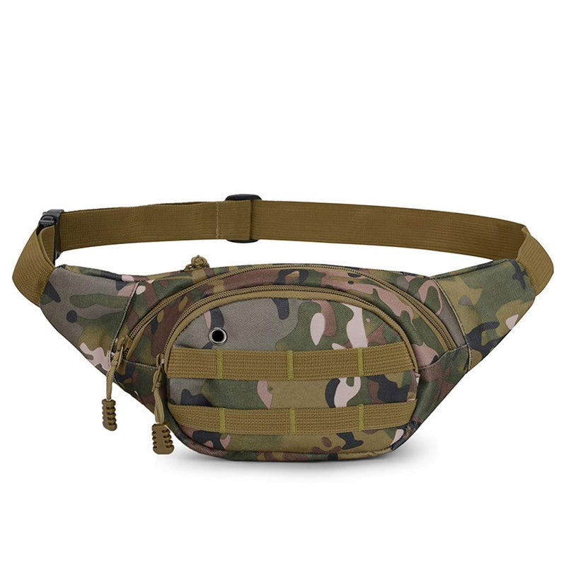 [Australia - AusPower] - DAITET Fanny Pack for Men & Women, Crossbody Waist Bag with Adjustable Belt, Large Capacity Bum Bag for Traveling Hiking Cycling Workout Casual Army Green 