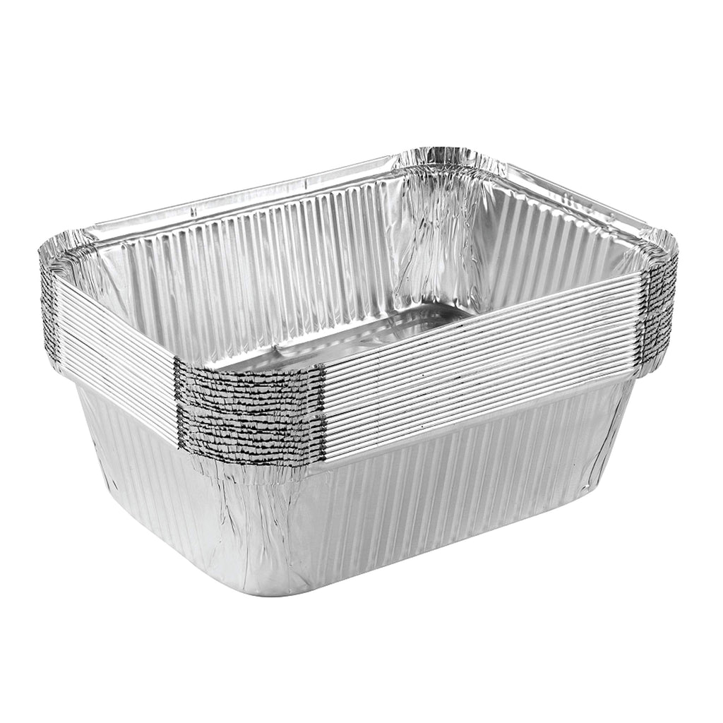 [Australia - AusPower] - Plasticpro Disposable 5 LB Aluminum Takeout Tin Foil Baking Pans 7'' X 10'' X 3'' Inch Bakeware - Cookware Perfect for Baking Cakes,Brownies,Bread, Meatloaf, Lasagna, or Lunchbox, Pack of 10 