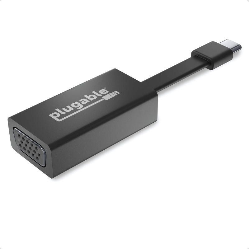 [Australia - AusPower] - Plugable USB C to VGA Adapter, Thunderbolt 3 to VGA Adapter Compatible with MacBook Pro, Windows, Chromebooks, 2018 iPad Pro, Dell XPS, and More (Supports Resolutions up to 1920x1200 @ 60Hz) 