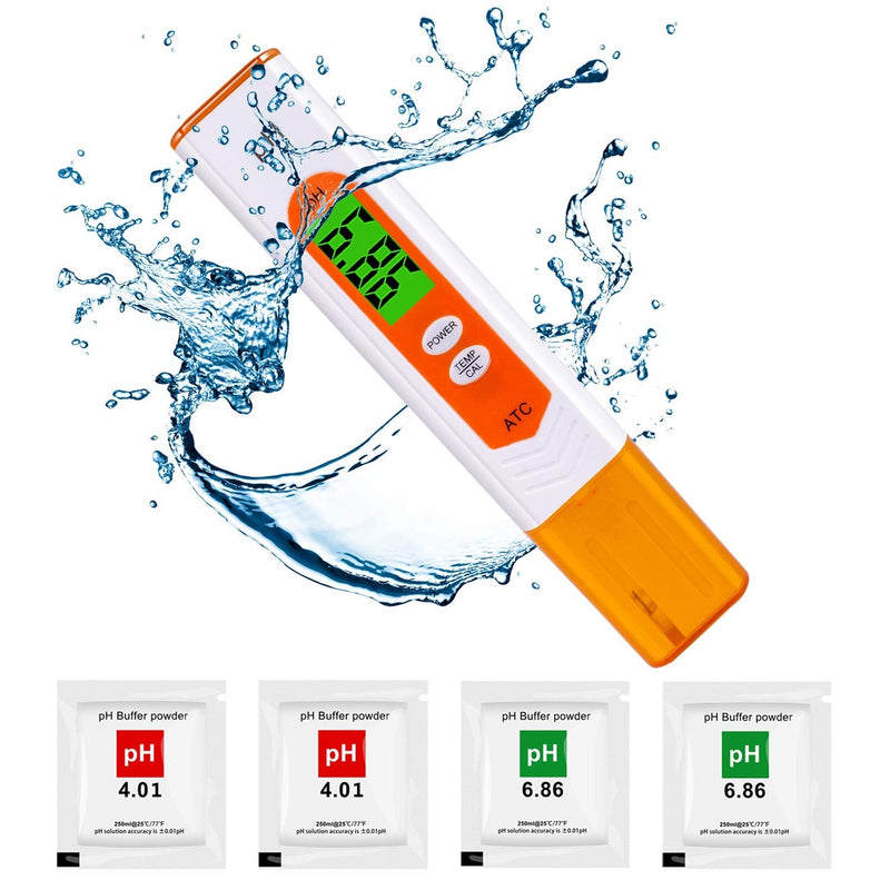 [Australia - AusPower] - pH Meter, pH Tester Digital for Drinking Water Hydroponic Aquarium and Pool by Earabella gold 