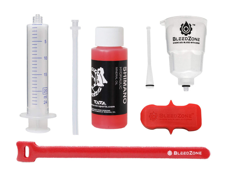 [Australia - AusPower] - RSN Sports Bleed Kit for Shimano Hydraulic Mountain Bike Brakes with 60ml Mineral Oil 
