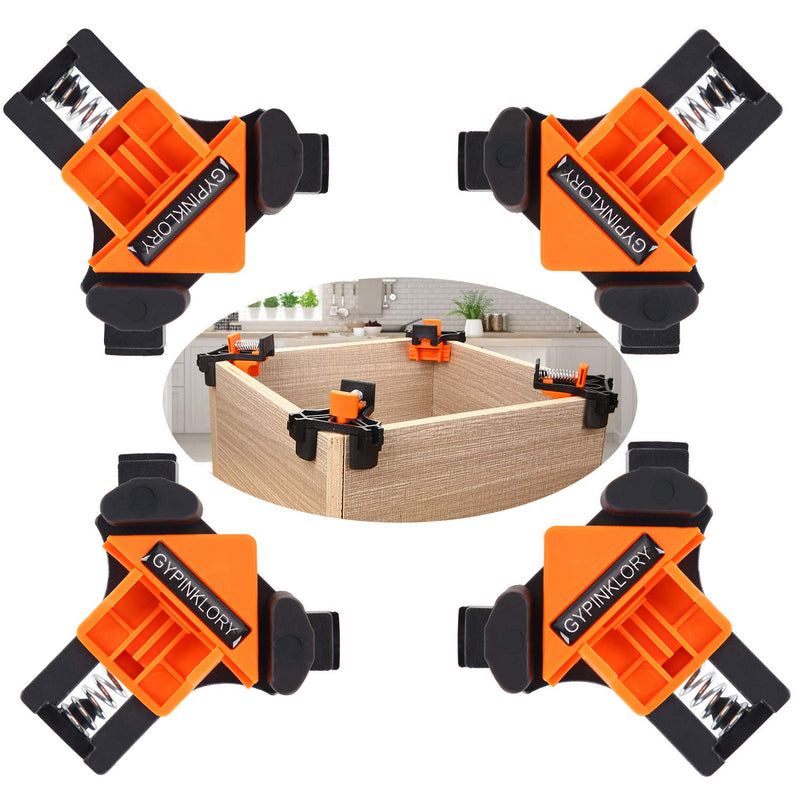 [Australia - AusPower] - 4pcs 90 Degree Angle Clamps, Corner 90° Woodworking Corner Clip, Right Angle Clip Fixer, Clamp Tool with Adjustable Hand Tools (4PCS7) 4PCS7 