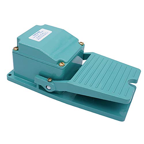 [Australia - AusPower] - TWTADE Heavy Duty Control Nonslip Foot Switch Momentary AC 380V 15A SPDT NO NC Industrial Aluminum Foot Pedal Switch TFS-402 
