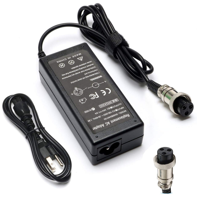 [Australia - AusPower] - Janboo 24V Scooter Battery Charger for Razor E100 E200 E200S E175 E300 E300S E125 E150 E500 PR200 E225S E325S MX350 MX400 Charger Power Supply Cord 