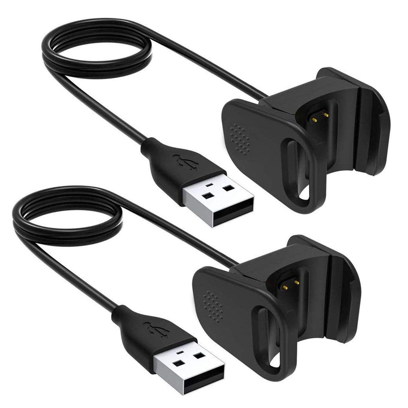 [Australia - AusPower] - SOONORY Charging Cable Compatible with Fitbit Charge 4 Charger, 2 Pack 1.8FT Replacement USB Charging Cable Clip Cord Cradle Dock Adapter for Fit Charge 4/4 SE Smart Watch Fitness Tracker in 2020 