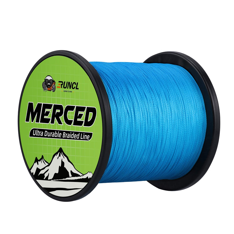 [Australia - AusPower] - RUNCL Braided Fishing Line Merced, 1000 500 300 Yards Braided Line 4 8 Strands, 6-200LB - Proprietary Weaving Tech, Thin-Coating Tech, Stronger Smoother - Fishing Line for Freshwater Saltwater… Blue 6LB(2.7kgs)/0.06mm - 300yds 
