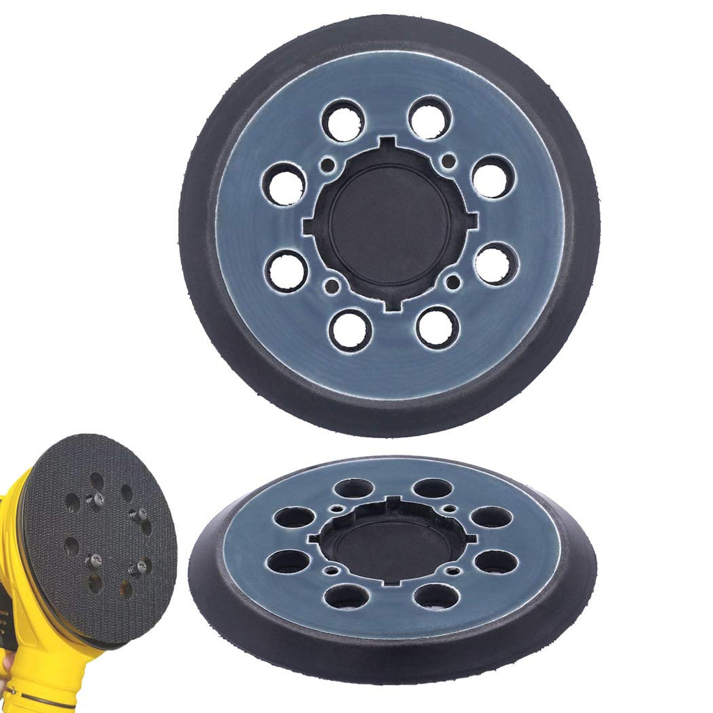 [Australia - AusPower] - 2 Pack 5 inch 8 Hole Hook and Loop Replacement Sanding Pad for DeWalt DWE64233 & N329079 Compatible with DWE6423/6423K, DWE6421/6421K, DWE6421-B2, DWE6421-B3, DWE6421-BR, DCW210B (2 Packs) 2 