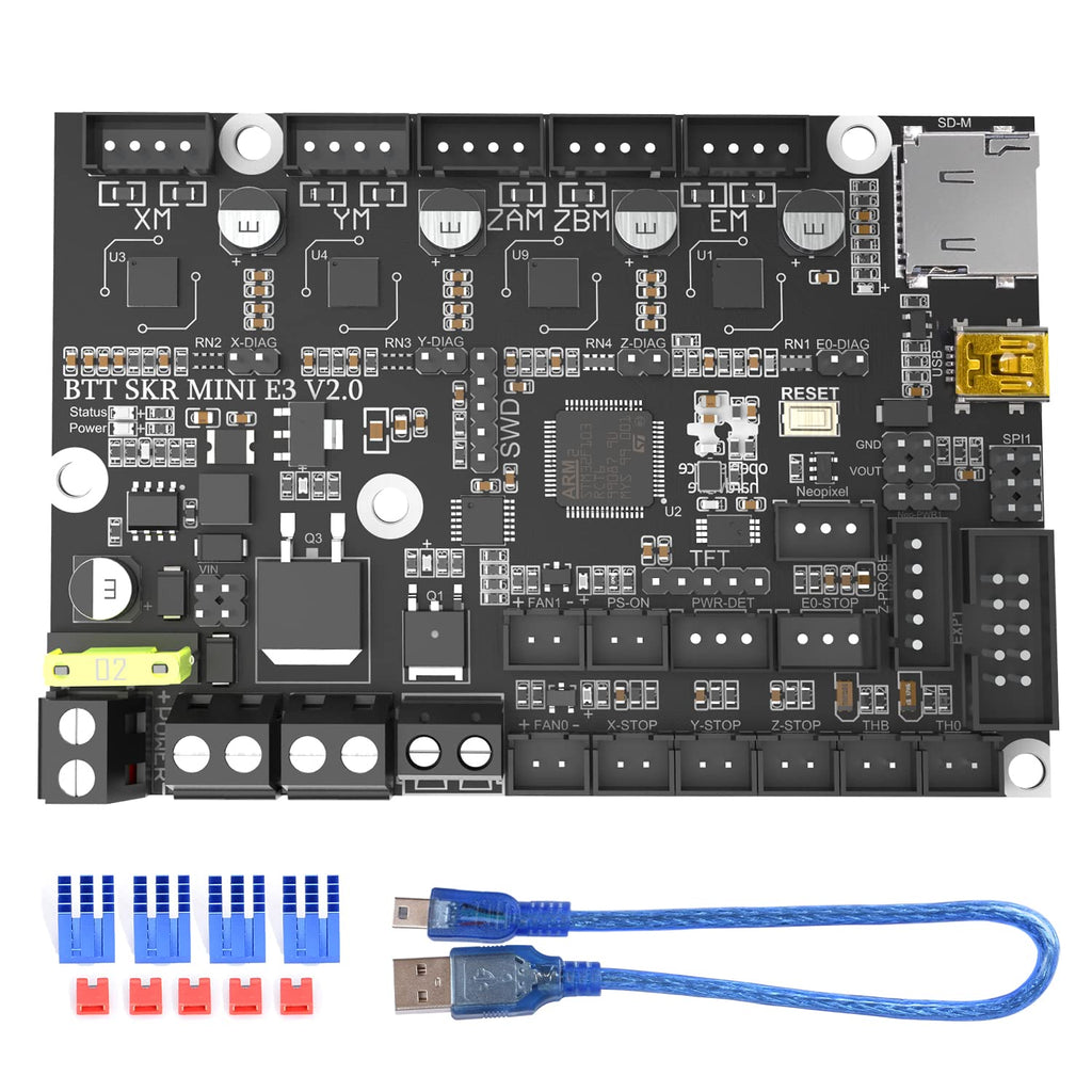 [Australia - AusPower] - Newest SKR Mini E3 V2.0 32Bit Control Board Integrated with TMC2209 UART Driver Upgrade SKR Mini E3 V1.2 for 3D Printer Parts for Ender 3 V2.0 3D Printer(firmware Install for Ender 3) 