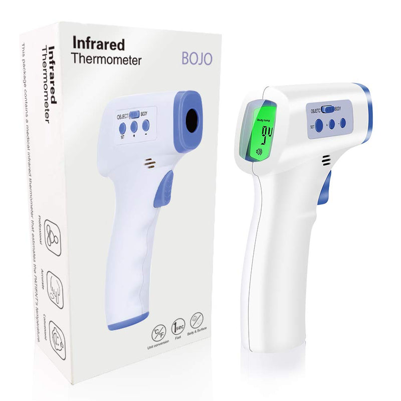 [Australia - AusPower] - 1Pack Infrared Forehead Thermometer, BOJO Non-Contact Kid and Adult Temperature with LCD Display for Accurate Instant Readings - not include battery 1 