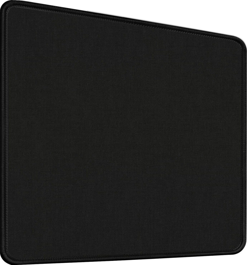 [Australia - AusPower] - Mouse Pad, Black Mouse Pad, 11.8"x9.8"x0.12"Upgraded Durable Medium Mouse Pad with Stitched Edge, AREYTECO Classic Gaming Mouse Pad Non-Slip Rubber Base Waterproof Mouse Pad for Laptop, Office, Home 