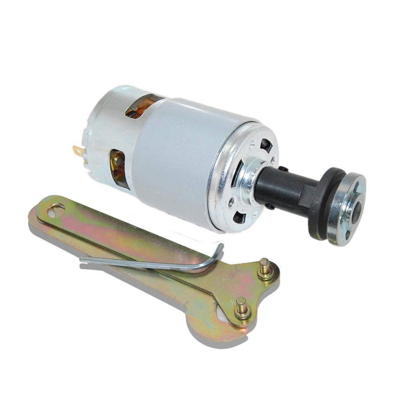 [Australia - AusPower] - 775 DC Motor 12V/24V Gear Motor Double Ball Bearing Large Torque With M10 Saw Balde Connecting Rod for DIY Parts 775 Motor + Saw blade connecting rod 