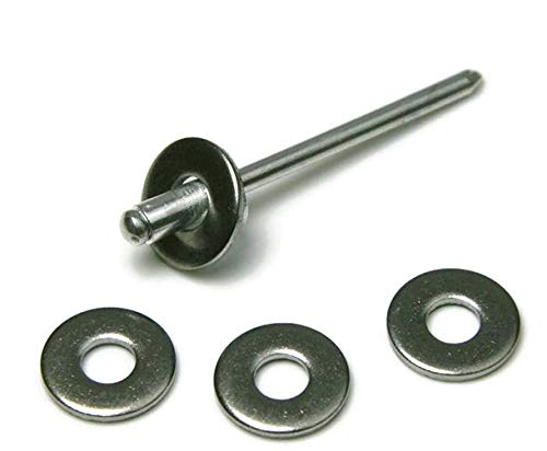 [Australia - AusPower] - Persberg 220pcs Back-up Washers for Rivets, Choose Size, for rivets 5/32", 304 18-8 Stainless Steel, plain (P25) 5/32 inch #5 (ID) X 1/2" (OD) 