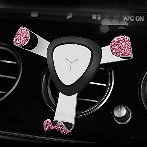 [Australia - AusPower] - EING Bling Bling Cell Phone Holder for Car Air Vent | Universal Car Phone Mount with Auto Lock Technology,Pink B2-Pink 
