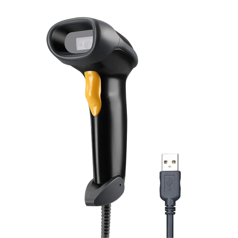 [Australia - AusPower] - Eyoyo Handheld USB 2D Barcode Scanner QR PDF417 Data Matrix 1D Bar Code Scanner Wired Barcode Reader with USB Cable for Mobile Payment, Convenience Store, Supermarket, Warehouse 