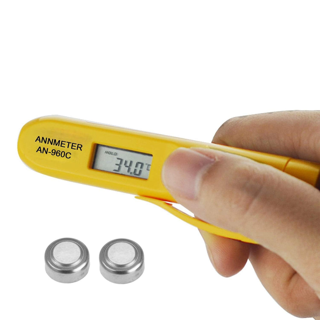 [Australia - AusPower] - Digital Mini Thermometer Pen, Mini Infrared Temperature Meter Tester -22~527℉,Non-Contact Temp Pen Reader with Backlit Data Hold for Cooking Food Meat Milk BBQ Kitchen (ANNMETER AN-960C) 