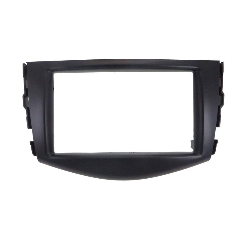 [Australia - AusPower] - YuYue Radio Stereo Panel for Toyota Rav4 2006-2012 2 Din Car Radio Frame Fascia Panel DVD Stereo CD Panel Dash Mount Refit Installation Trim Kit Frame Black 