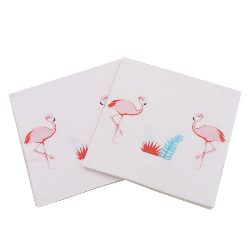[Australia - AusPower] - 100 Pcs Disposable Napkins for Birthday Party, Baby Shower, Wedding, Picnic Lunch Party (Flamingo) Flamingo 