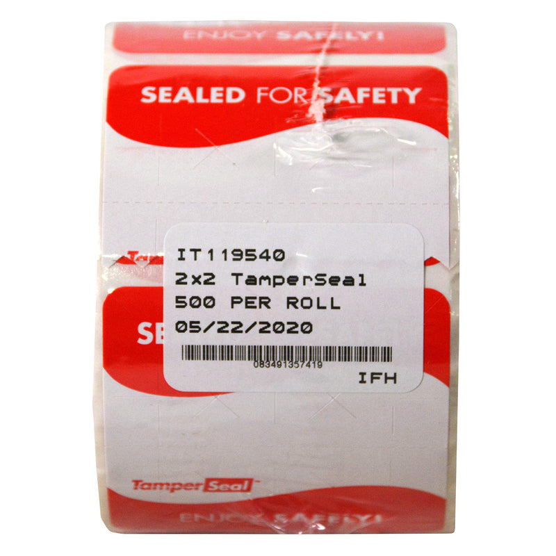 [Australia - AusPower] - DayMark Safety Systems - IT119540 TamperSeal Tamper-Evident 2" x 2" Writable Delivery Label (Roll of 500) 2" x 2" 