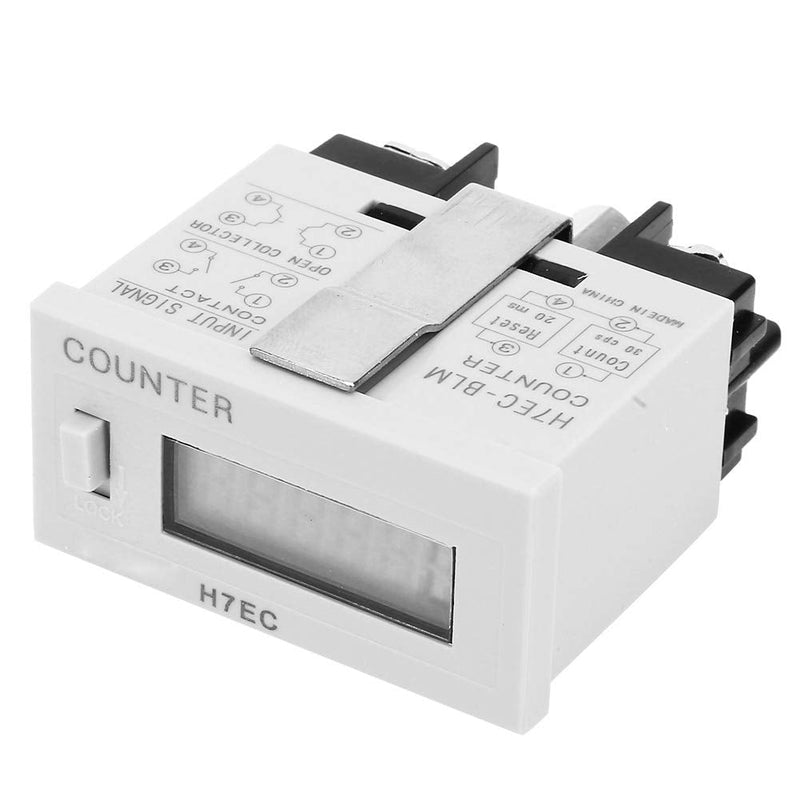 [Australia - AusPower] - H7EC-BLM Electronic Counter Digital Electrical Counter Totalizer without Voltage Input with 6-Digit LCD Display 