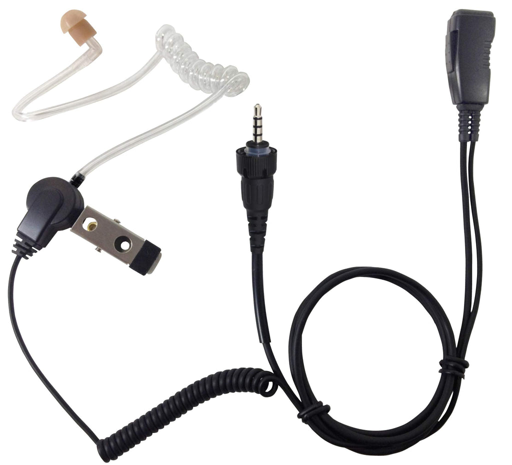 [Australia - AusPower] - Pryme Acoustic Tube Earpiece Headset Microphone Compatible with Kenwood NX-P500 Two Way Radios 