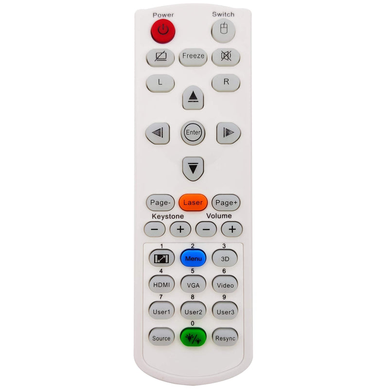 [Australia - AusPower] - INTECHING BR-5080C Projector Remote Control for Optoma 4K550, EH415e, EH415ST, W319UST, W320UST, W330UST, W331, W341, W345, W355, W412, W416, W512, WU334, WU336, WU416, X345, X355, X412, X416, ZH403 