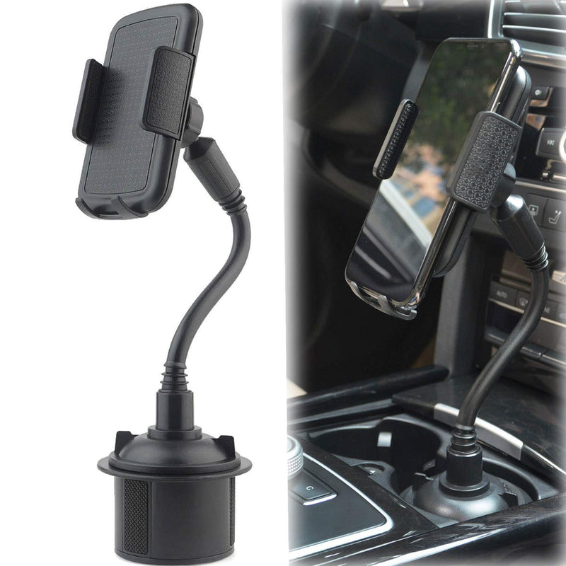 [Australia - AusPower] - 2021 New Benefree Cup Holder Phone Mount Universal Adjustable Gooseneck Cup Holder Cradle Car Mount for Cell Phone iPhone 11/11 pro/Xs/Max/X/8/7 Plus/Galaxy/Huawei(Black) Black 