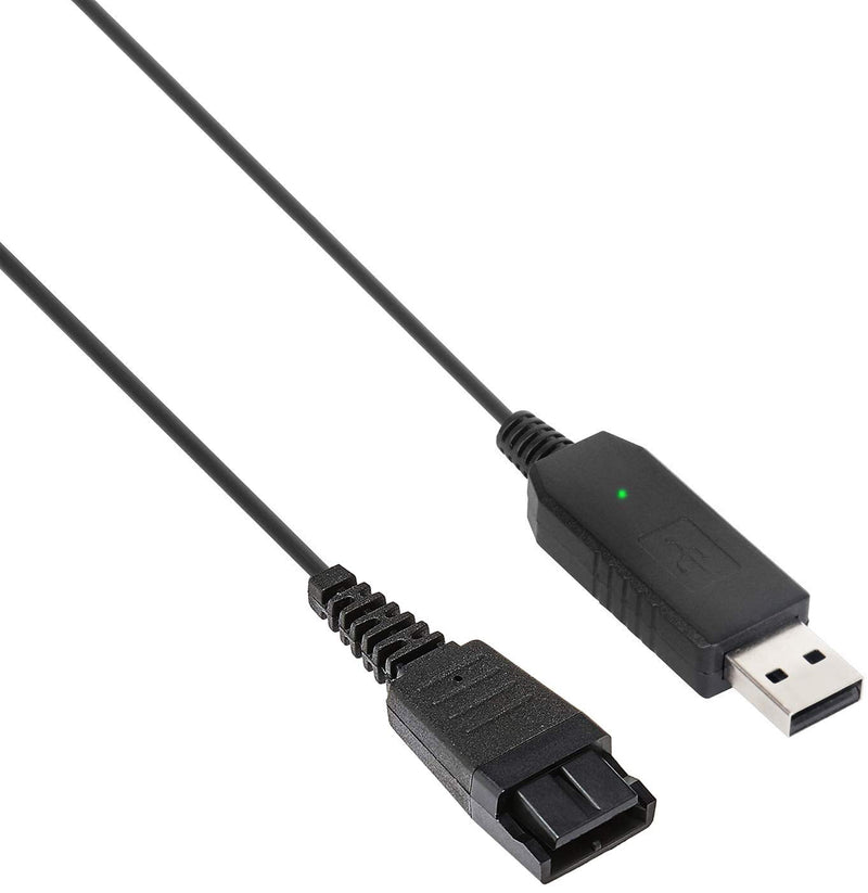 [Australia - AusPower] - Quick Disconnect to USB Plug QD Cable Adaptor for Jabra GN Headsets 