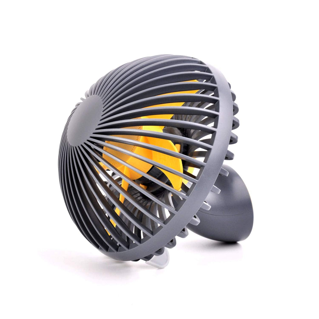 [Australia - AusPower] - Aquatrend Mini Desk Fan Personal Fan, 2 Speeds Portable Desktop Table Cooling Fan Powered by USB, Strong Wind, Quiet Operation, Perfect for Home Office Car Outdoor Travel Grey 