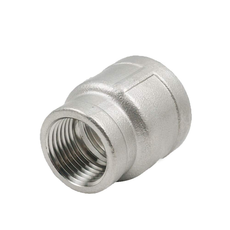 [Australia - AusPower] - Beduan Stainless Steel Reducer Coupling, 3/4" x 1/2" Female NPT Reducing Cast Pipe Fitting 