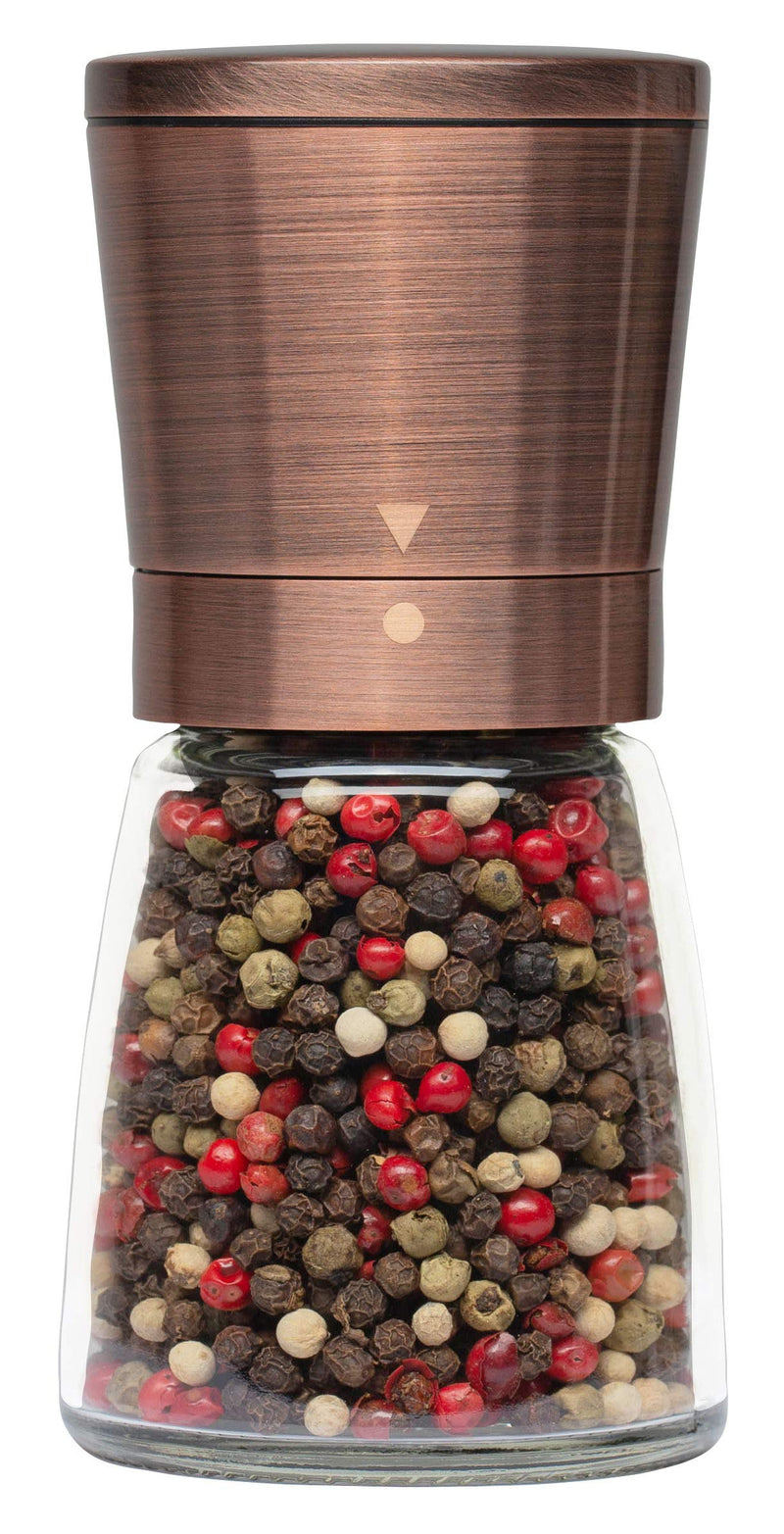 [Australia - AusPower] - Pepper Grinder or Salt Shaker for Professional Chef - Best Spice Mill with Brushed Stainless Steel, Special Mark, Ceramic Blades, and Adjustable Coarseness (Copper) Copper 