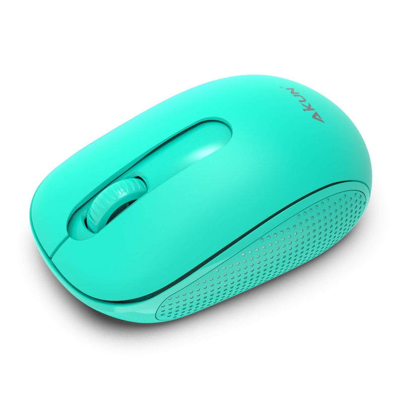 [Australia - AusPower] - AIKUN Wireless Mouse, 2.4G Noiseless Mouse with USB Receiver - Portable Computer Mice for PC, Tablet and Laptop (AIKUN MX36-Green) 