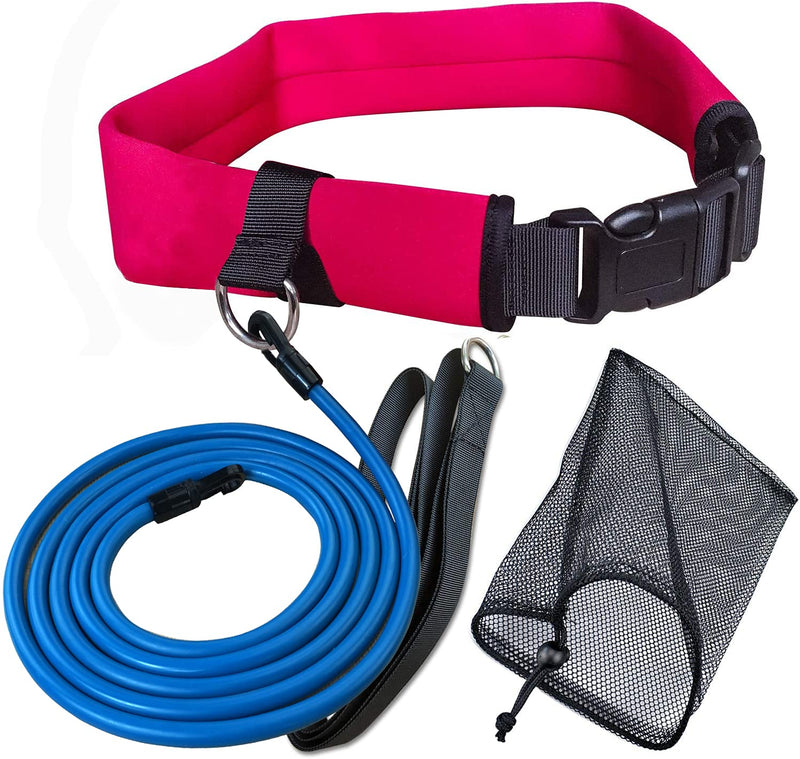 [Australia - AusPower] - UCEDER Swim Tether Stationary Swimming,Swim Resistance Belt, Swim Bungee Training Belt, Pool Swim Trainer Belt Harness,Great for Swim Training & Exercise 