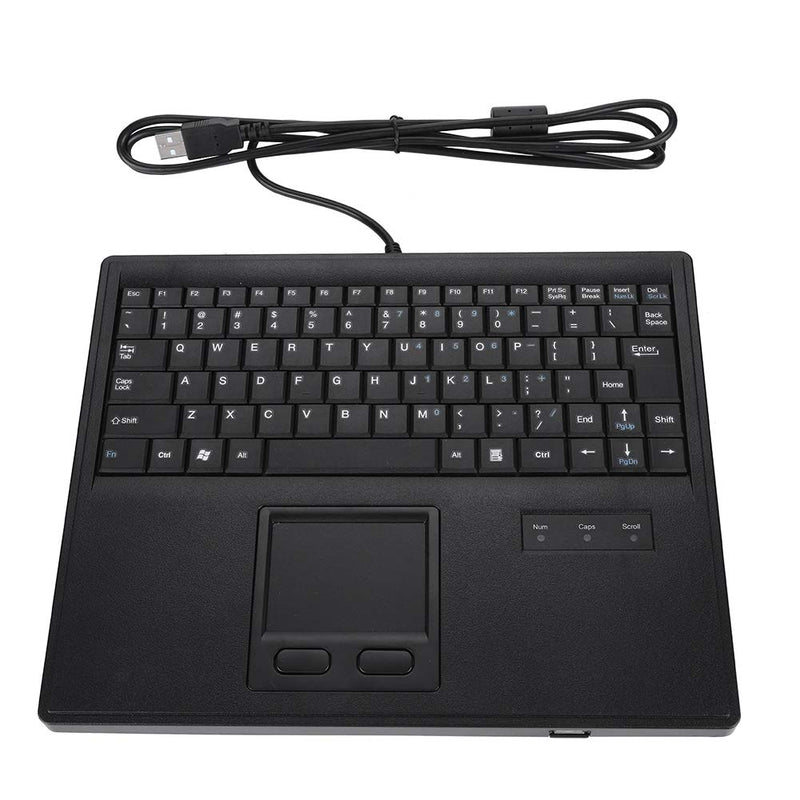 [Australia - AusPower] - Hakeeta 10in Wired Keyboard with Touchpad, 1.5m Long Cable, Precise Touch Control Touchpad Keyboard, for PC Computer Gaming, Office 