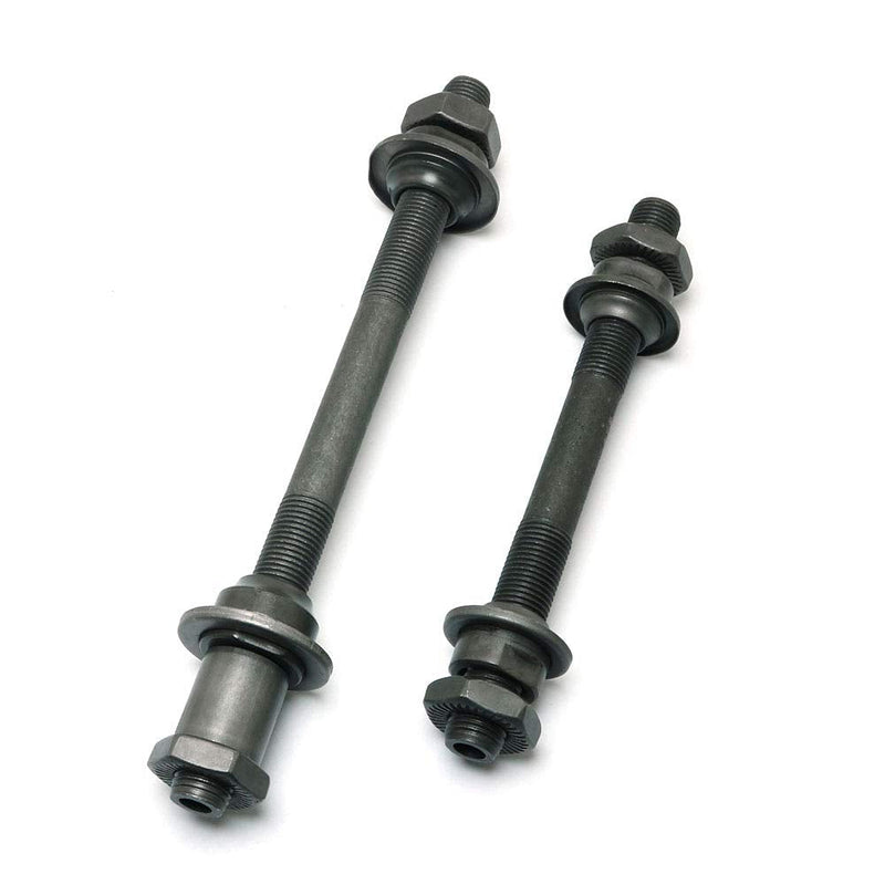 [Australia - AusPower] - Pro Bamboo Kitchen 1 Pair Durable Steel Axles Black Hollow Hub Shaft Front and Rear Axle Kit MTB Quick Release Bicycle Hub 108mm, 145mm for Mountain MTB Bike 
