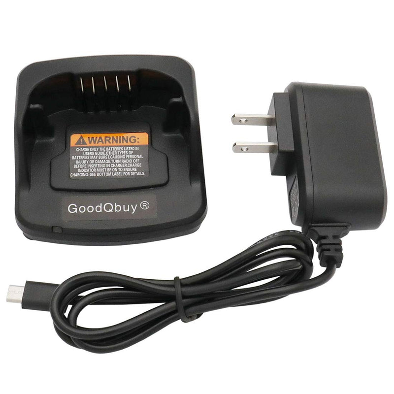 [Australia - AusPower] - GoodQbuy PMLN6394A PMNN4434 Charger Compatible for Motorola Radios RMU2040 RMU2043 RMU2080 RMU2080D RMV2080 RMM2050 XT420 XT460 Radios PMLN6394 PMNN4434 PMNN443A PMNN4434AR PMNN4453 