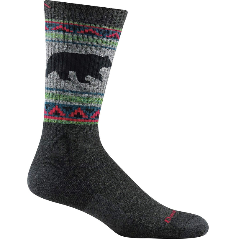 [Australia - AusPower] - Darn Tough VanGrizzle Boot Midweight Sock with Cushion - Men's Charcoal Large 